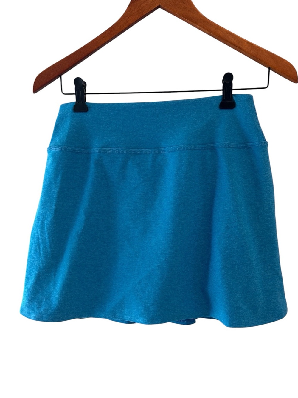Beyond Yoga Spacedye Blue A-Line Skort size small